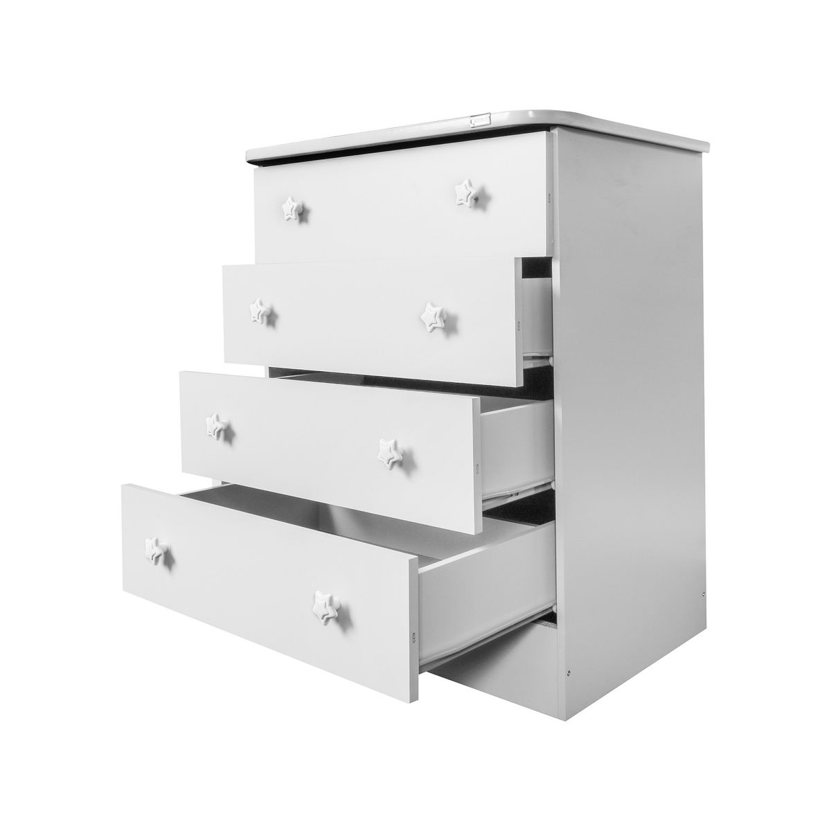 Linx Zia Kids Chest of Drawers - White - Image 3