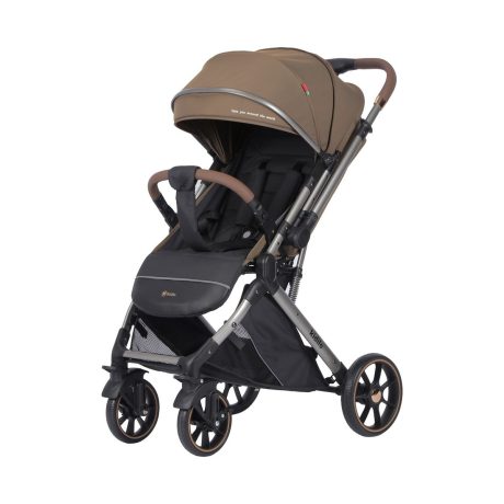 Kidilo Easy Fold Stroller – Camel Brown