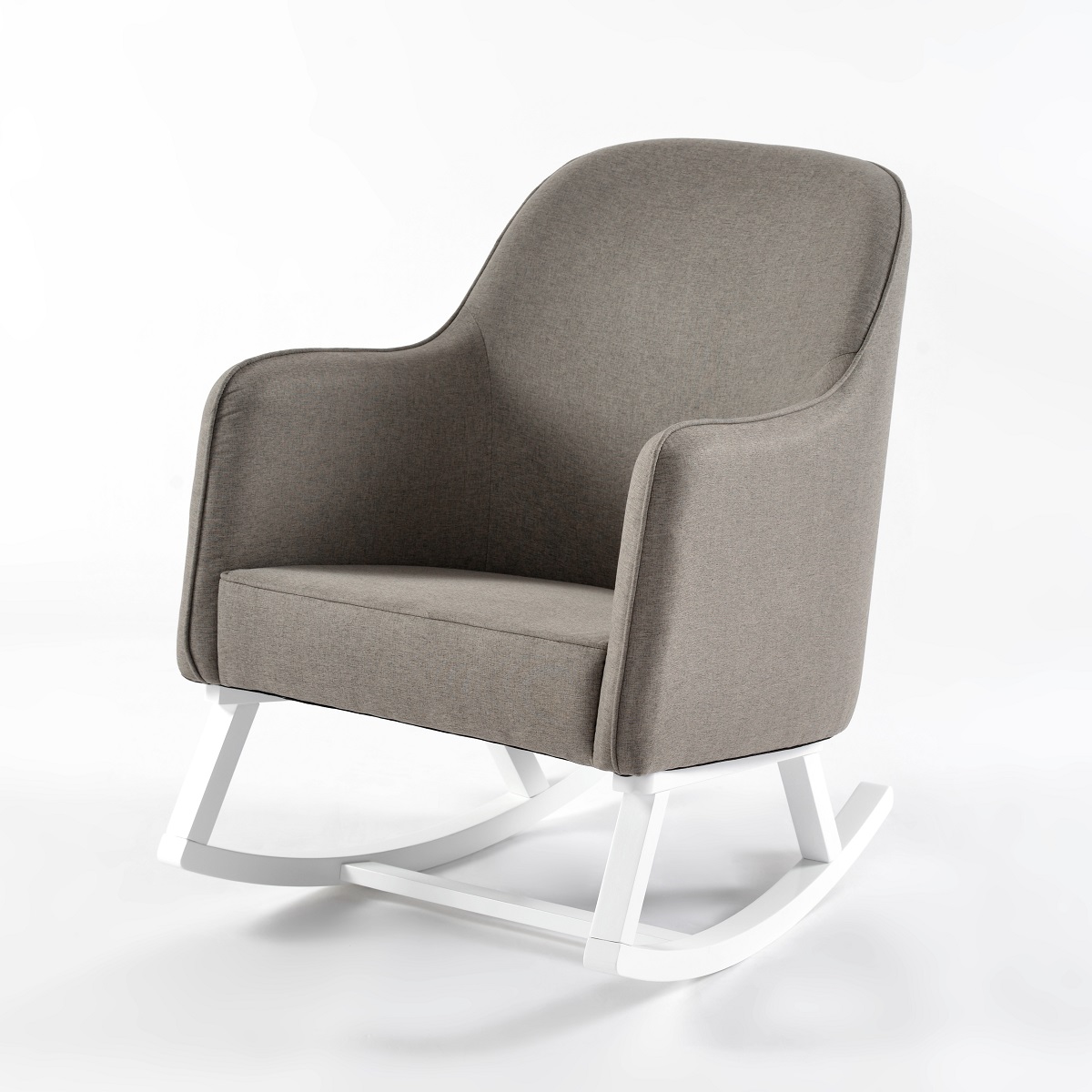 Linx Luna Rocking Chair – White & Grey - Baby Furn